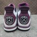 Air Jordan 4 AJ4 Retro High Running Shoes-White/Purple-6794086