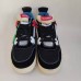 Air Jordan 4 AJ4 Retro High Running Shoes-Black/Blue-5795212