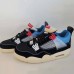 Air Jordan 4 AJ4 Retro High Running Shoes-Black/Blue-5795212