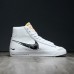 SB Dunk BLAZER High Running Shoes-White/Black-1916445