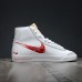 SB Dunk BLAZER High Running Shoes-White/Red-6711320