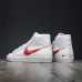 SB Dunk BLAZER High Running Shoes-White/Red-6711320