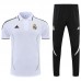 Real Madrid POLO kit White Jersey Edition Classic Training Suit (Shirt + Pant)-4136938