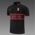 AC Milan POLO kit black Jersey Edition Classic Training Suit (Shirt + Pant)-8504982