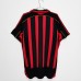 2006/07 Retro AC Milan Home Red Black Jersey version short sleeve-7345629