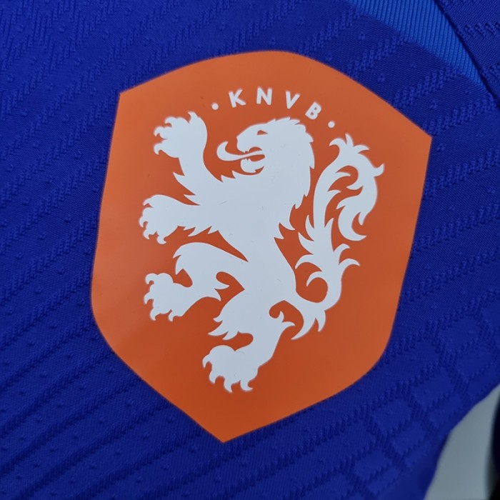 2022 World Cup National Team Netherlands Training Suit Blue Jersey ...