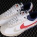 Sacai x Zoom Cortez 4.0 Running Shoes-White/Gray-3403805