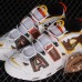 Air More Uptempo 96 QS Running Shoes-White/Brown-9893873