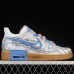 Air Rubber Dunk "University Gold" OW Running Shoes-White/Blue