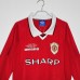 1999/00 Retro Manchester United M-U Home Red Jersey version Long sleeve-3204732