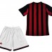 2013/14 Retro AC Milan Home suit short sleeve kit Jersey (Shirt + Short +Short)-3263688