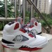 Air Jordan 5 AJ5 Easter High Running Shoes-White/Red-1804419