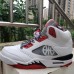 Air Jordan 5 AJ5 Easter High Running Shoes-White/Red-1804419