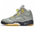 Air Jordan 5 AJ5 High Racer Jade Basketball Shoes-Gray/Black-8399332