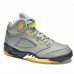 Air Jordan 5 AJ5 High Racer Jade Basketball Shoes-Gray/Black-8399332