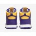 SB Dunk High“Lakers”Running Shoes-Purple/Yellow-5848852