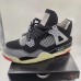 Air Jordan 4 AJ4 Retro High Running Shoes-Black/Gray-4172263