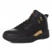 Air Jordan 12 AJ12 High Running Shoes-Black/Gold-3290581