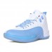 Air Jordan 12 AJ12 High Running Shoes-Blue/White-2239015