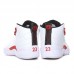 Air Jordan 12 AJ12 High Running Shoes-White/Red-7748266