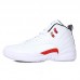 Air Jordan 12 AJ12 High Running Shoes-White/Red-7748266