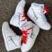 Oski x SB Dunk High“Great White Shark High Running Shoes-White/Grey-6490872