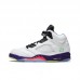 Air Jordan 5 AJ5 High Running Shoes-White/Purple-6689732