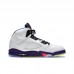 Air Jordan 5 AJ5 High Running Shoes-White/Purple-6689732