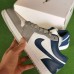 Air Jordan 1 AJ1 Running Shoes-Grey/Navy Blue-5492895