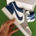 Air Jordan 1 AJ1 Running Shoes-Grey/Navy Blue-5492895