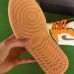 Air Jordan 1 AJ1 Running Shoes-Orange/Grey-3849804