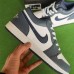 Air Jordan 1 AJ1 Running Shoes-Navy Blue/White-473714