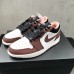 Air Jordan 1 Low AJ1 Running Shoes-White/Brown-494307