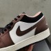 Air Jordan 1 Low AJ1 Running Shoes-White/Brown-494307