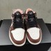 Air Jordan 1 Low AJ1 Running Shoes-White/Brown-494307