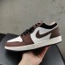 Air Jordan 1 Low AJ1 Running Shoes-White/Brown-494307