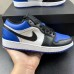 Air Jordan 1 Low AJ1 Running Shoes-Blue/White-6532400