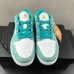 Air Jordan 1 Low AJ1 Running Shoes-Light Green/White-7916833