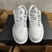 Air Jordan 1 Low AJ1 Running Shoes-Grey/White-3737565