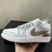 Air Jordan 1 Low AJ1 Running Shoes-Silver/White-3688274