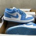 Air Jordan 1 Low AJ1 Running Shoes-Blue/White-595902