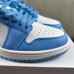 Air Jordan 1 Low AJ1 Running Shoes-Blue/White-595902