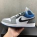 Air Jordan 1 Low AJ1 Running Shoes-Grey/White-8144099