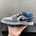 Air Jordan 1 Low AJ1 Running Shoes-Grey/White-8144099