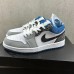 Air Jordan 1 Low AJ1 Running Shoes-Grey/White-8144099