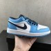 Air Jordan 1 Low AJ1 Running Shoes-Blue/White-5185585