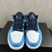 Air Jordan 1 Low AJ1 Running Shoes-Blue/White-5185585