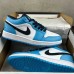 Air Jordan 1 Low AJ1 Running Shoes-Blue/White-5185585