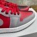 Air Jordan 1 Low AJ1 Running Shoes-Grey/Red/Black-6106711