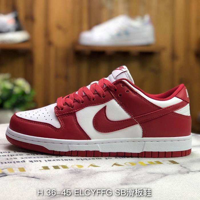 SB Dunk Low SP Running Shoes-Red/White-1362584